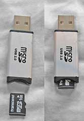 Proper insertion of USB reader